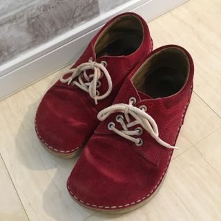 ビルケンシュトック(BIRKENSTOCK)のビルケンシュトック 赤スウェードシューズ ※最終価格 値下げ不可(その他)