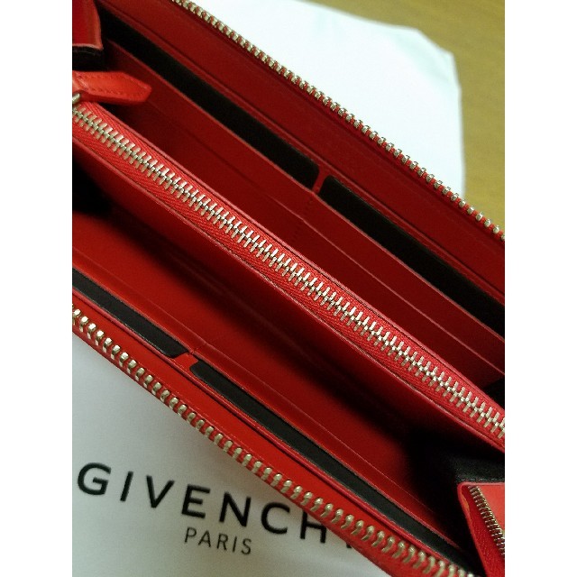 GIVENCHY(ジバンシィ)のGIVENCHY ジバンシー ロゴ ジップ 長財布 Red メンズのファッション小物(長財布)の商品写真