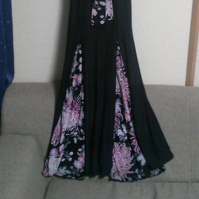 値下げ ロングドレス ブラック レディースのフォーマル/ドレス(その他ドレス)の商品写真