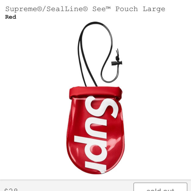 赤 Large Supreme Sealine See Pouch