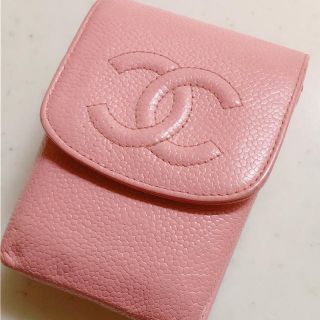 シャネル(CHANEL)のCHANEL ピンク シガレットケース(ポーチ)