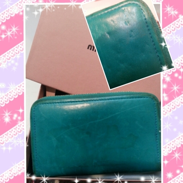 miumiu(ミュウミュウ)の♡miumiu♡グリーンのお財布 レディースのファッション小物(財布)の商品写真