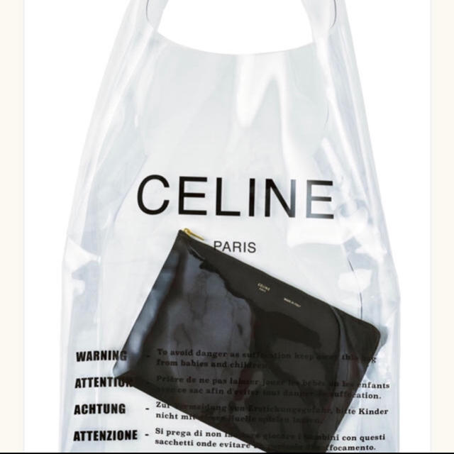 celine セリーヌ 銀座SIX 限定 クラッチ ビニール バッグ  pvc