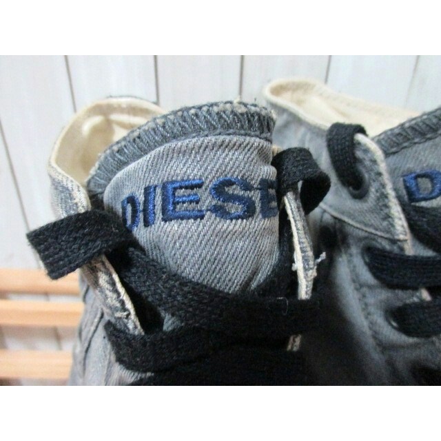 DIESEL - DIESEL ディーゼル ヴィンテージ デニム地 スニーカー DIESEL - DIESEL ディーゼル ヴィンテージ デニム地 スニーカー