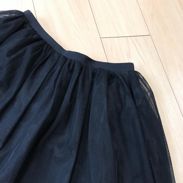Jewel Changes(ジュエルチェンジズ)のリバーシブル チュール 黒 スカート レディースのスカート(ひざ丈スカート)の商品写真