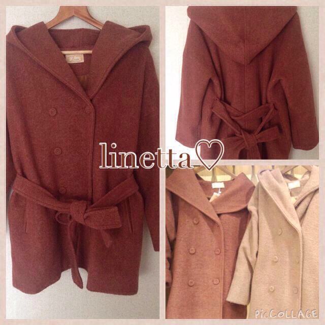 Linetta(リネッタ)のリネッタ♡未使用bigフードコート レディースのジャケット/アウター(トレンチコート)の商品写真