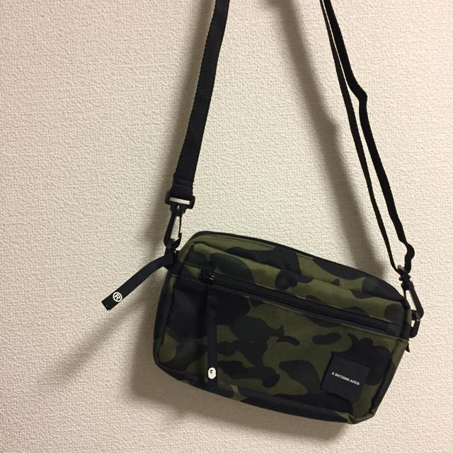 BAPE 1st CAMO GREEN SHOULDER BAG ベイプ - ショルダーバッグ