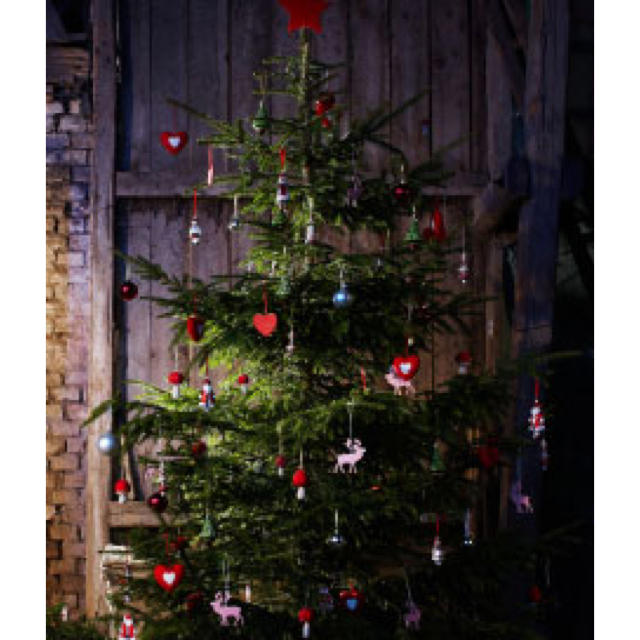 IKEA FEJKAクリスマスツリー150cm限定ウサギきのこオーナメントセット