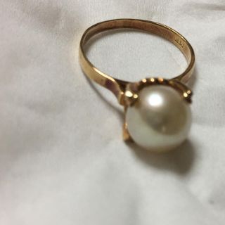 値下げK18 真珠指輪 アクセサリー リング 結婚 カップル  シルバー パール(リング(指輪))