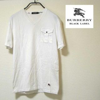 バーバリー(BURBERRY)の値下げ！◆バーバリーブラックレーベル_ポケット付半袖Tシャツ(Tシャツ/カットソー(半袖/袖なし))