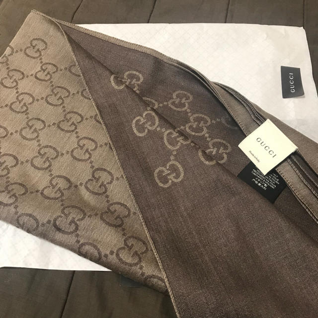 Gucci(グッチ)のgucci silk wool stall muffler レディースのファッション小物(バンダナ/スカーフ)の商品写真