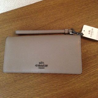 コーチ(COACH)の新品 訳ありCOACH 長財布 グレー(財布)