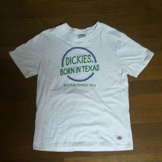 ディッキーズ(Dickies)の美品　Dickies　ディッキーズ　プリントTシャツ　サイズL　ホワイト(Tシャツ/カットソー(半袖/袖なし))