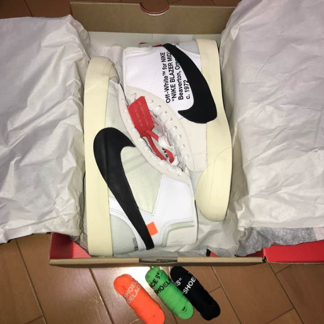 スニーカー NIKE OFF-WHITE BLAZER MID THE 10 27.5 CM