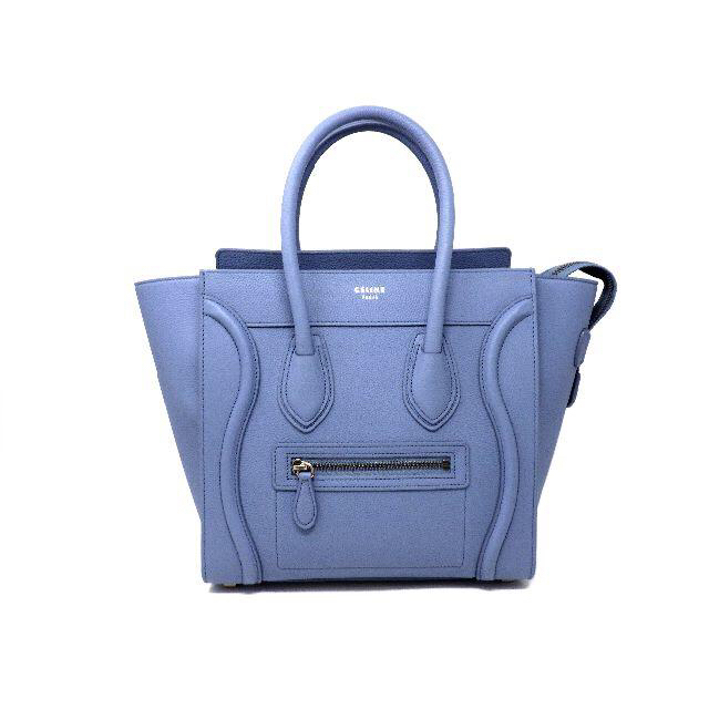 celine(セリーヌ)の【みゆ様専用】　ラゲージ　マイクロショッパー　ミディアムブルー レディースのバッグ(ハンドバッグ)の商品写真