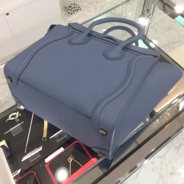 celine(セリーヌ)の【みゆ様専用】　ラゲージ　マイクロショッパー　ミディアムブルー レディースのバッグ(ハンドバッグ)の商品写真