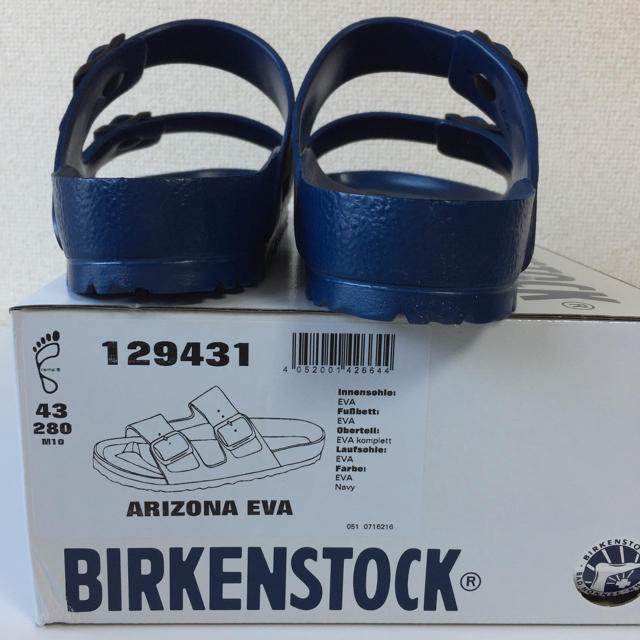 BIRKENSTOCK(ビルケンシュトック)の新品 BIRKENSTOCK アリゾナ EVA 43 紺 メンズの靴/シューズ(サンダル)の商品写真