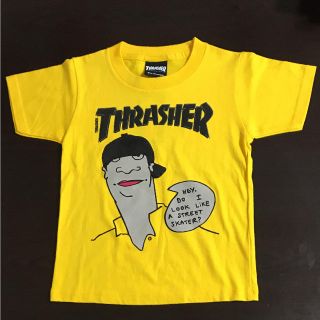 スラッシャー(THRASHER)のTHRASHER スラッシャー キッズ Tシャツ 半袖 イエロー(Tシャツ/カットソー)