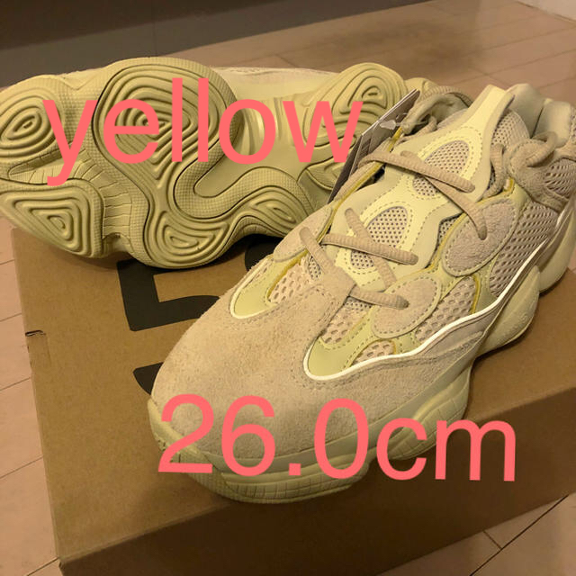 adidas - yeezy500  スーパームーンイエロー 26.0cm