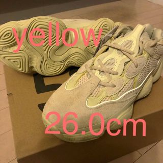 アディダス(adidas)のyeezy500  スーパームーンイエロー 26.0cm(スニーカー)