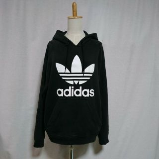 アディダス(adidas)のアディダス パーカー トレフォイル 黒 ブラック O adidas(パーカー)