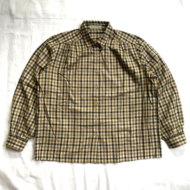vintage 90s イングランド製 aquascutum チェックシャツ