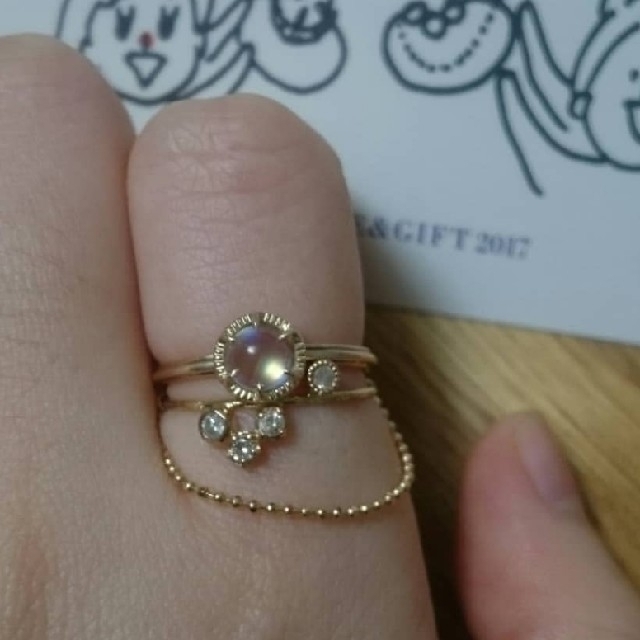 H.P.FRANCE(アッシュペーフランス)のme.ie ダイヤモンドリング レディースのアクセサリー(リング(指輪))の商品写真