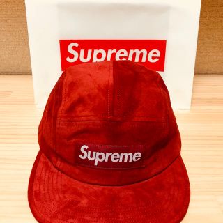 シュプリーム(Supreme)のシュプリーム supreme Suede Camp Cap RED 赤(キャップ)