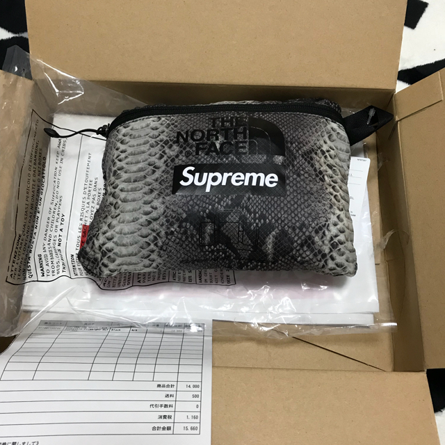 supreme  the north face snakeskin duffle