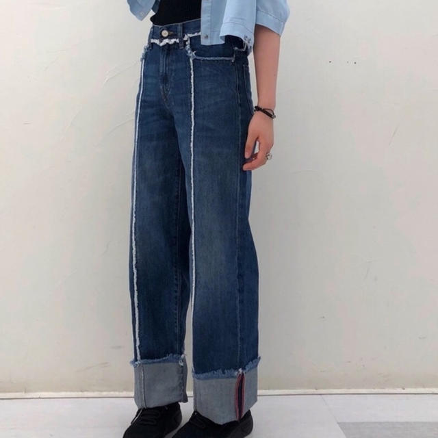 diesel denim ワイドパンツ