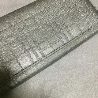 バーバリー(BURBERRY)のバーバリー  長財布  シルバーラメ入り(財布)