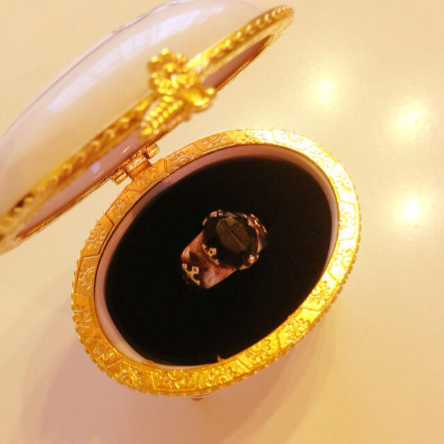 オニキスリング レディースのアクセサリー(リング(指輪))の商品写真