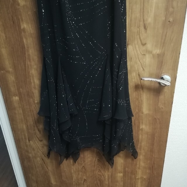 【新品】東京ソワール ブラック フォーマル ロングドレス