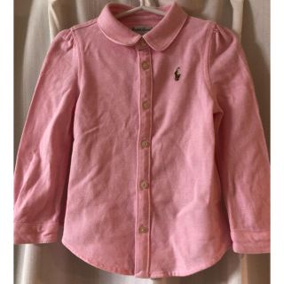 ラルフローレン(Ralph Lauren)の中古美品 ラルフローレン キッズ ポロシャツ ピンク 24M90cm(Tシャツ/カットソー)