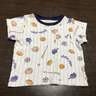 ジェラートピケ(gelato pique)のジェラートピケ ■ スポーツ柄Tシャツ ベースボール柄 XXS 90(Tシャツ/カットソー)