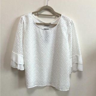 シマムラ(しまむら)の新品♡ミラクルクローゼット レース ブラウス Lサイズ しまむら(シャツ/ブラウス(長袖/七分))