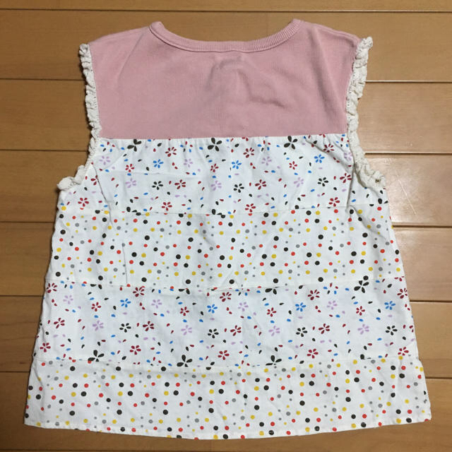 BeBe(ベベ)の☆PLEVO MINI☆タンクトップブラウス(110cm) キッズ/ベビー/マタニティのキッズ服女の子用(90cm~)(Tシャツ/カットソー)の商品写真