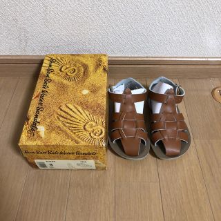 コドモビームス(こどもビームス)の新品未使用！salt water sandals shark tan 9(サンダル)