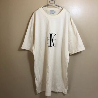 シーケーカルバンクライン(ck Calvin Klein)の中古品 カルバンクライン CK ロゴ入り Tシャツ Ｌ(Tシャツ/カットソー(半袖/袖なし))