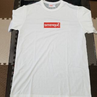 シュプリーム(Supreme)のシュプリーム×コムデギャルソン 13SSドット迷彩柄ミラーBOXロゴT 白M(Tシャツ/カットソー(半袖/袖なし))