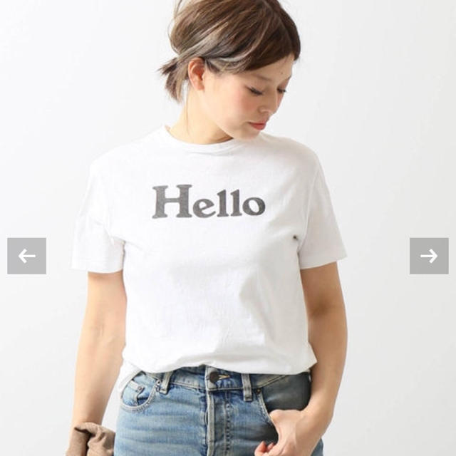 MADISONBLUE(マディソンブルー)のMADISONBLUE HELLO CREW NECK TEE レディースのトップス(Tシャツ(半袖/袖なし))の商品写真