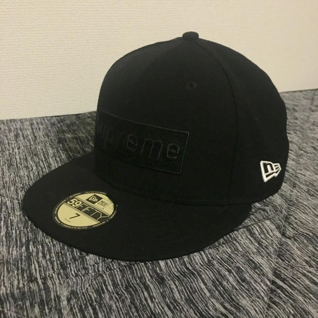 supreme キャップ　黒　BLACK 美品