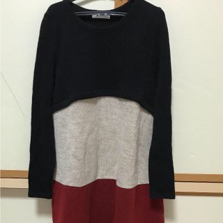 ★専用★ミルクティー ニットワンピース(マタニティワンピース)