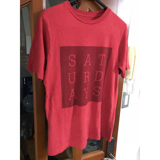ロンハーマン(Ron Herman)のSATURDAYS SURF  NYC 赤 sizeXS(Tシャツ/カットソー(半袖/袖なし))