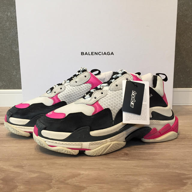 大きい割引 Balenciaga EU40 pink s triple balenciaga ゆりぽこ