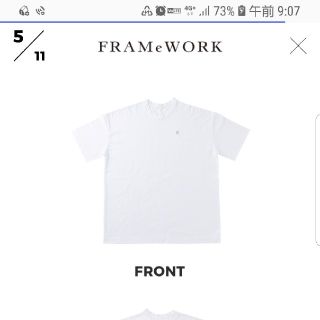 フレームワーク(FRAMeWORK)のフレームワークノベルティTシャツ11試着のみ(Tシャツ(半袖/袖なし))