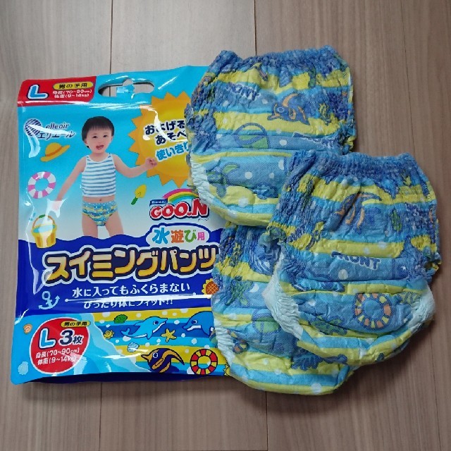 スイミングパンツ＊水遊び＊Ｌ３枚 キッズ/ベビー/マタニティのキッズ服男の子用(90cm~)(水着)の商品写真