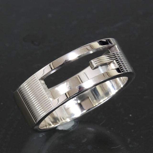 グッチ GUCCI Gロゴ シルバー リング 22号 SV925 新品仕上済 直営店に ...