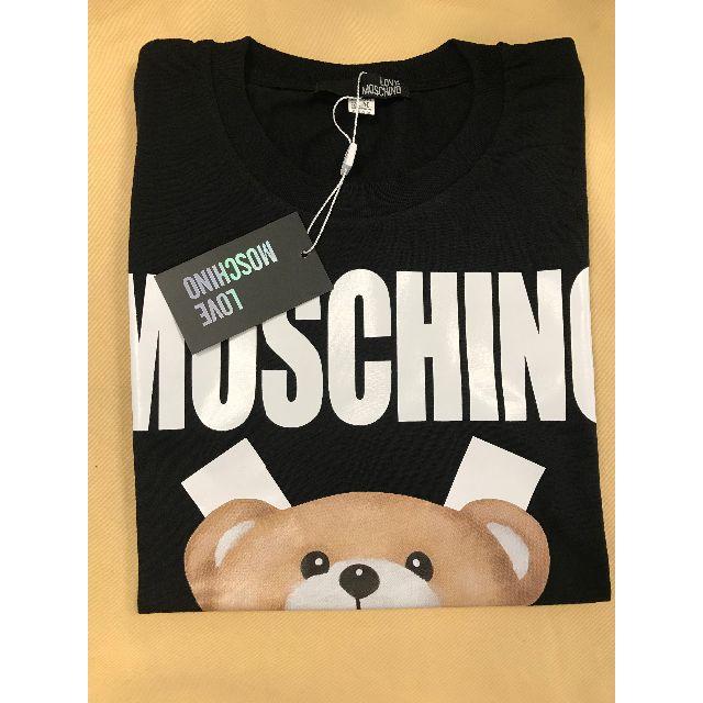 MOSCHINO(モスキーノ)のLOVE MOSCHINO ラブ モスキーノ Tシャツ カットソー ブラック　M レディースのトップス(Tシャツ(半袖/袖なし))の商品写真