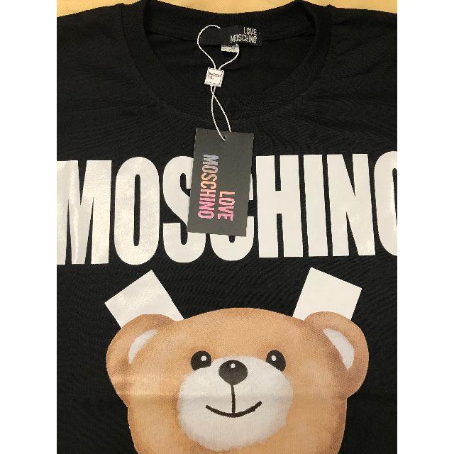 MOSCHINO(モスキーノ)のLOVE MOSCHINO ラブ モスキーノ Tシャツ カットソー ブラック　M レディースのトップス(Tシャツ(半袖/袖なし))の商品写真